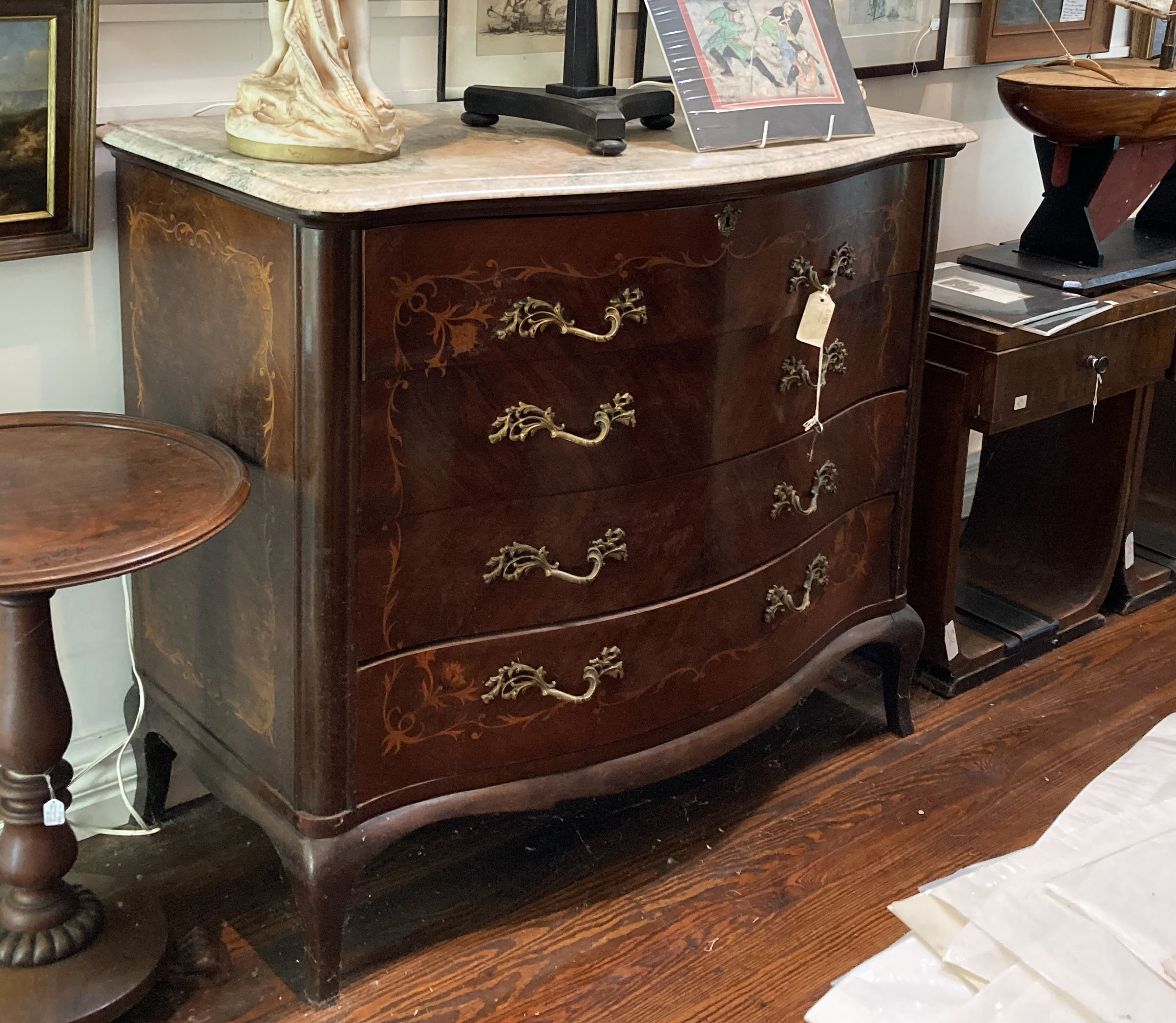 four draw marble top chest of draws 2 Gippsland Clearing Sales